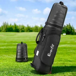 Foldable Golf Travel Bag with Hard Case & Wheels - Everfit