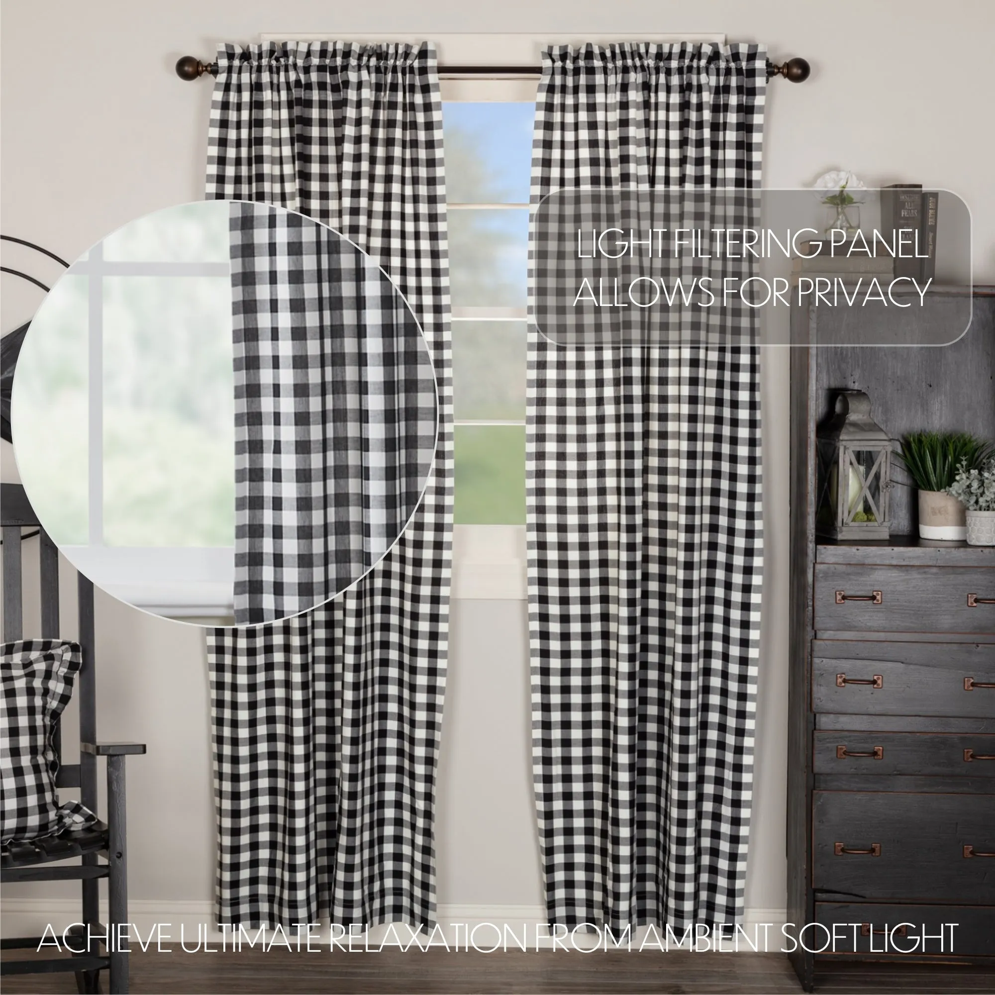 Annie Buffalo Check Panel Set of 2