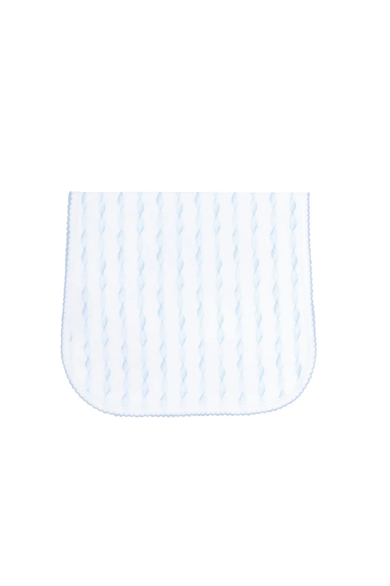 Blue Twirls Burp Cloth