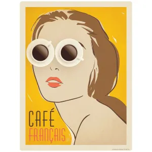 Cafe Francais French Coffee Vinyl Sticker