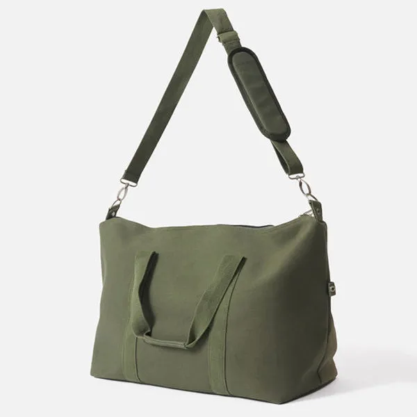 Canvas Weekender Bag - Olive