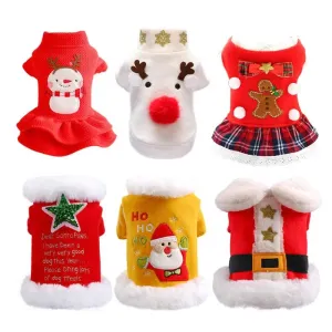 Christmas Couple Shirt Costume for Small Pets