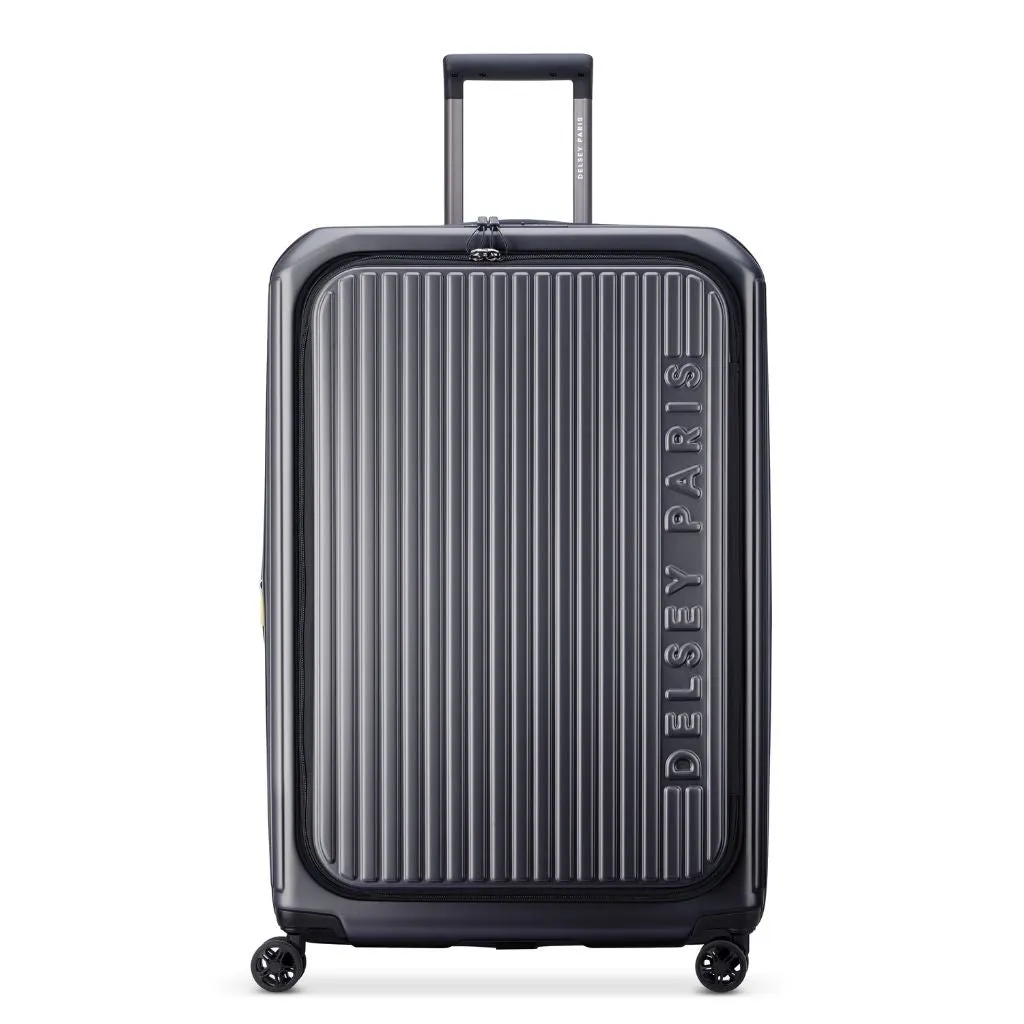 Delsey Securitime ZIP Top Opening 76cm Large Exp Luggage - Anthracite