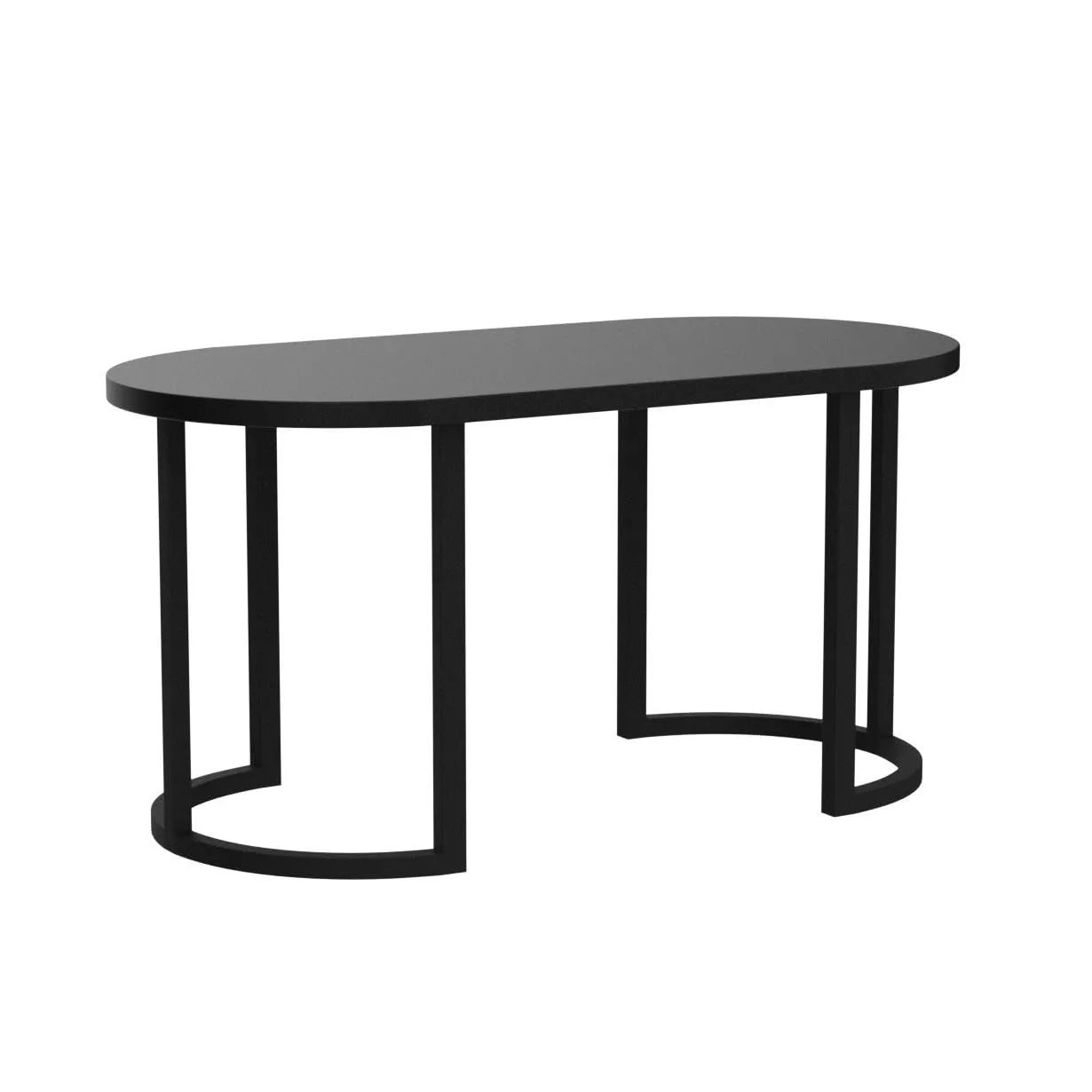 Dime Arts Shoppee Center Table Coffee Table,Sofa Side Table Simple Design Beautiful Coffee Table,Modern Coffee Table Living Room Minimalist Side Table for Home,Office (Black) (Iron)