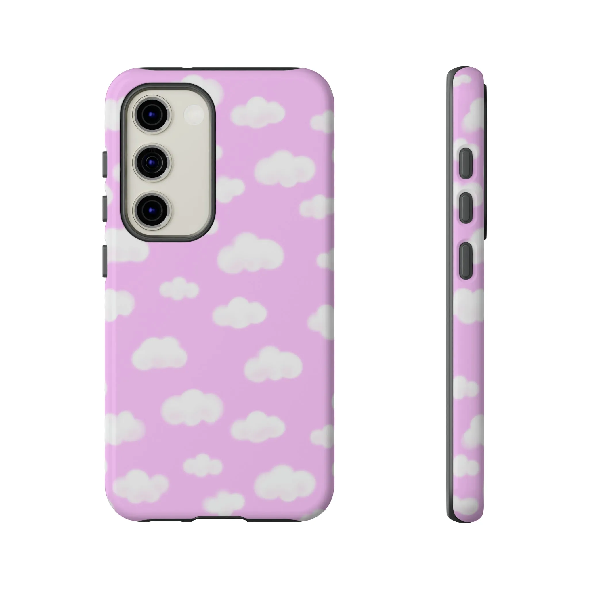 Dreamy Clouds Tough Phone Case (Taffy Pink)