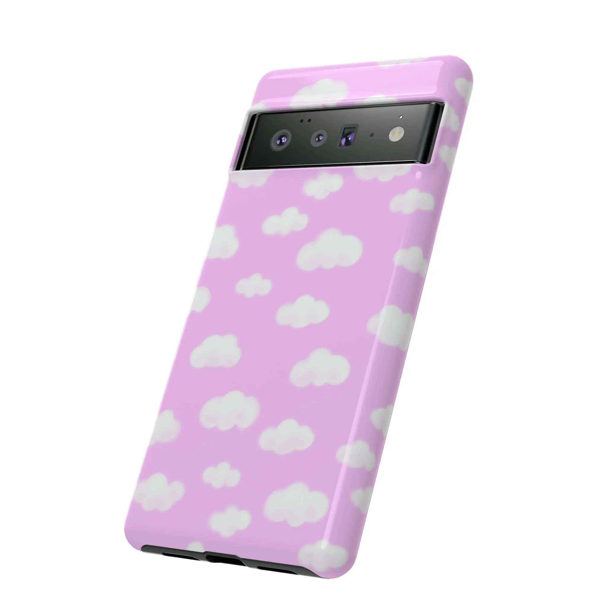 Dreamy Clouds Tough Phone Case (Taffy Pink)