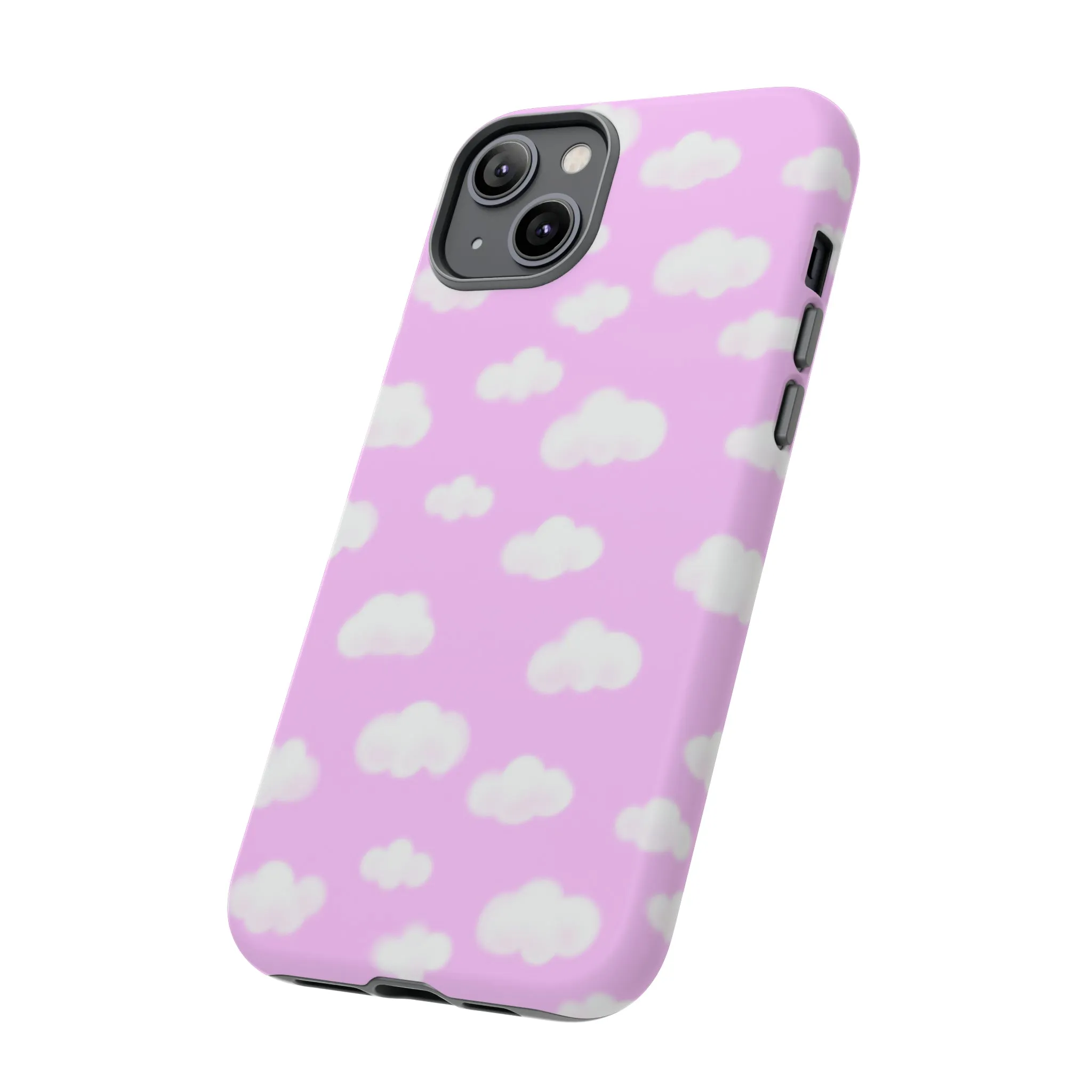 Dreamy Clouds Tough Phone Case (Taffy Pink)