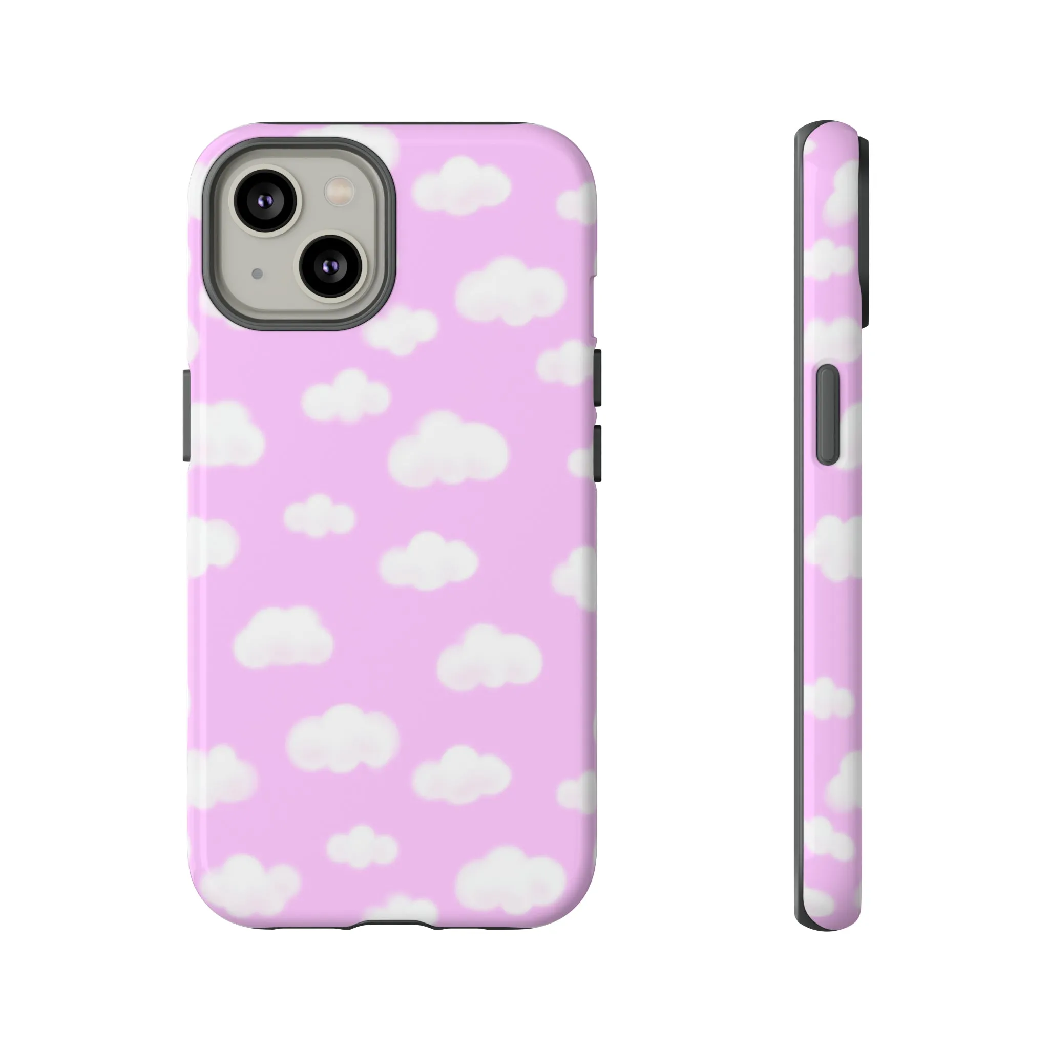 Dreamy Clouds Tough Phone Case (Taffy Pink)