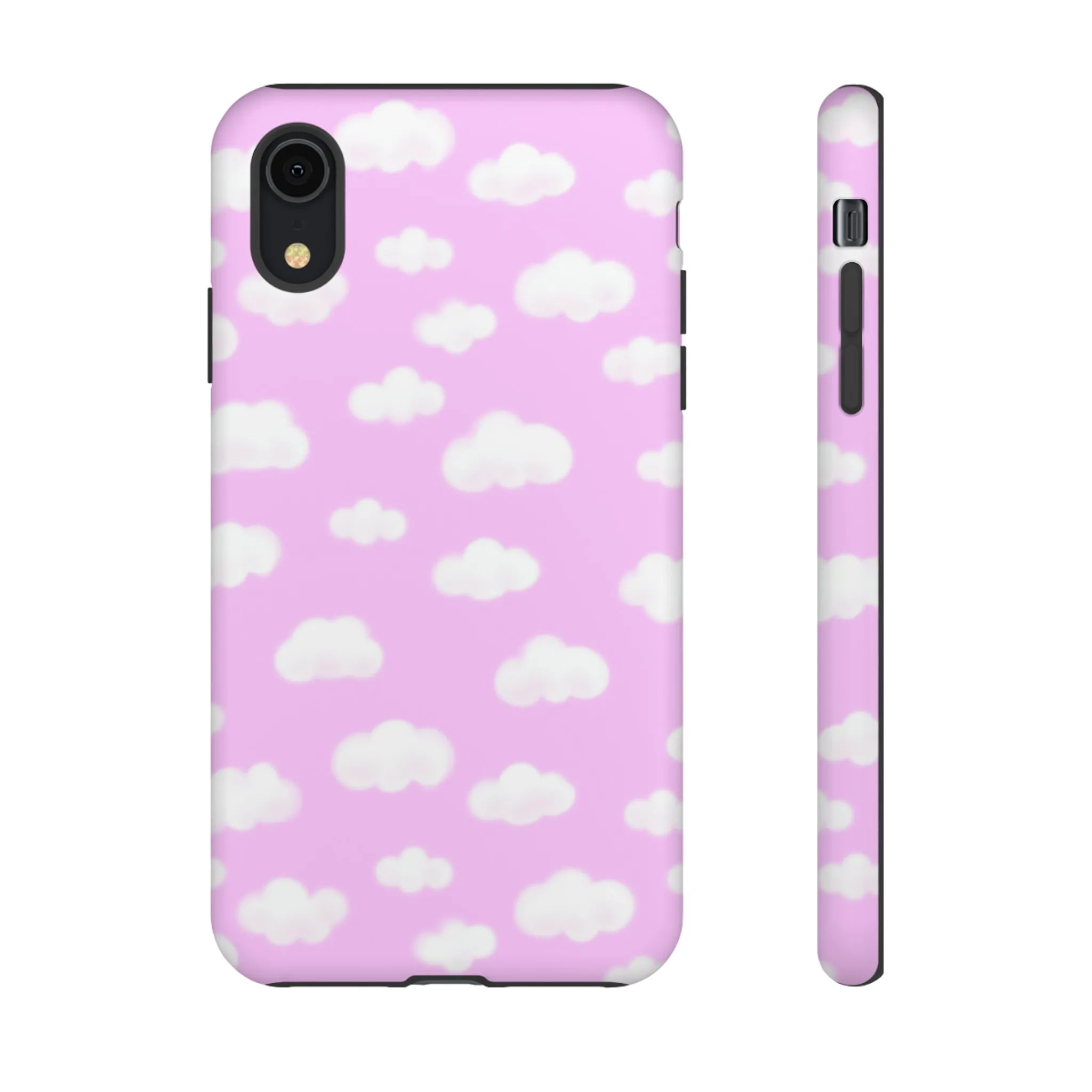 Dreamy Clouds Tough Phone Case (Taffy Pink)