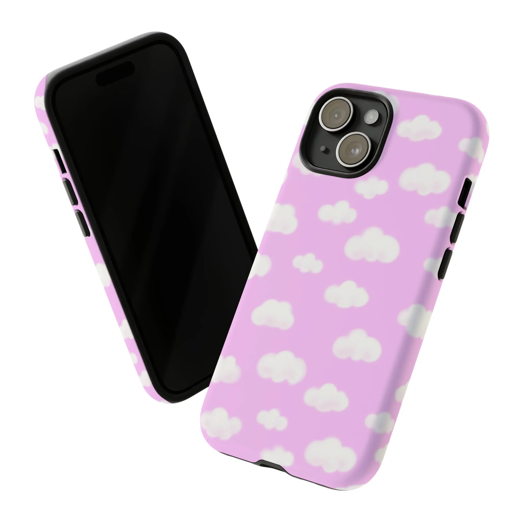 Dreamy Clouds Tough Phone Case (Taffy Pink)