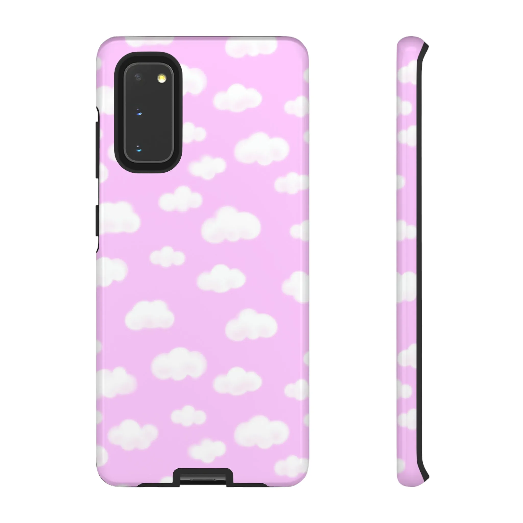 Dreamy Clouds Tough Phone Case (Taffy Pink)