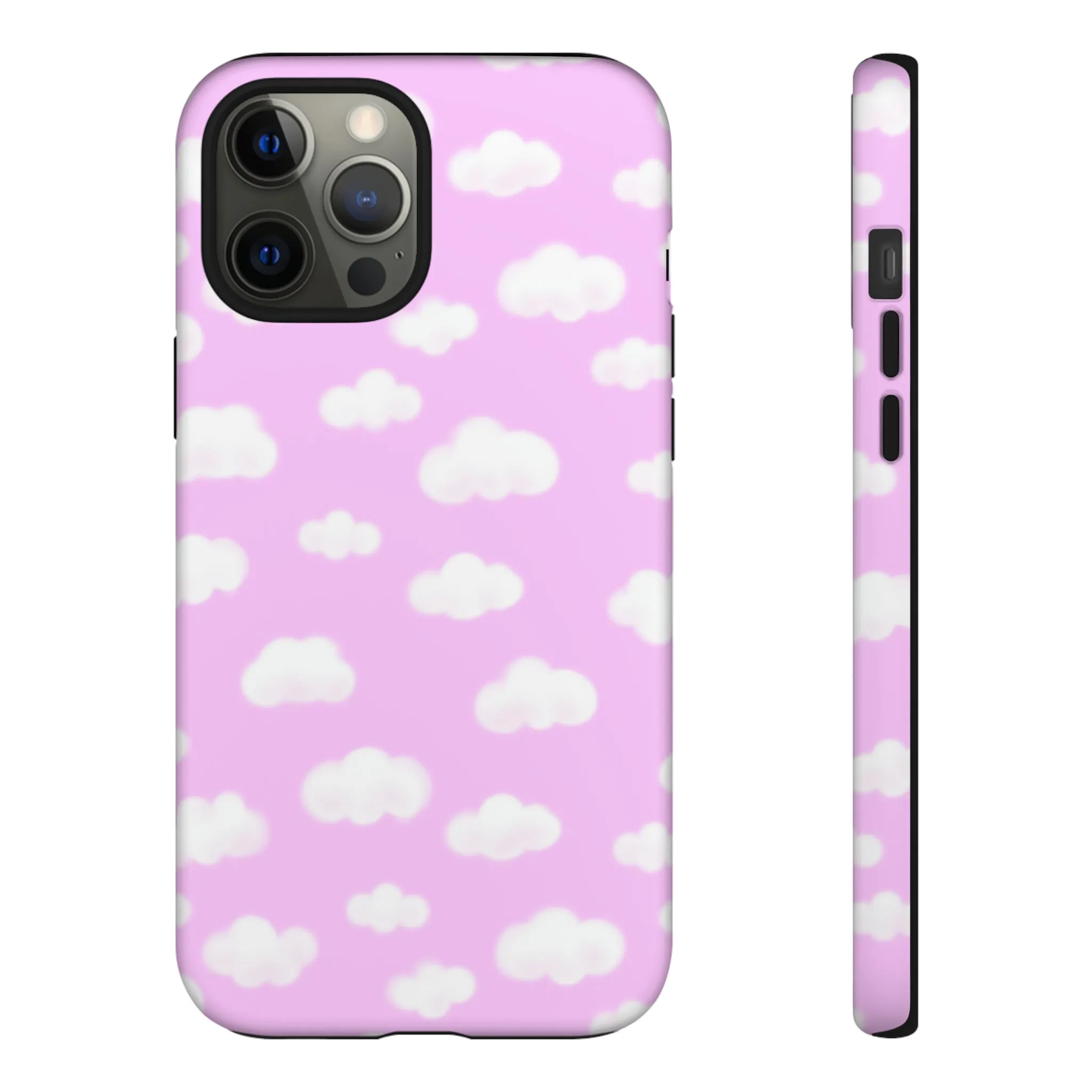 Dreamy Clouds Tough Phone Case (Taffy Pink)