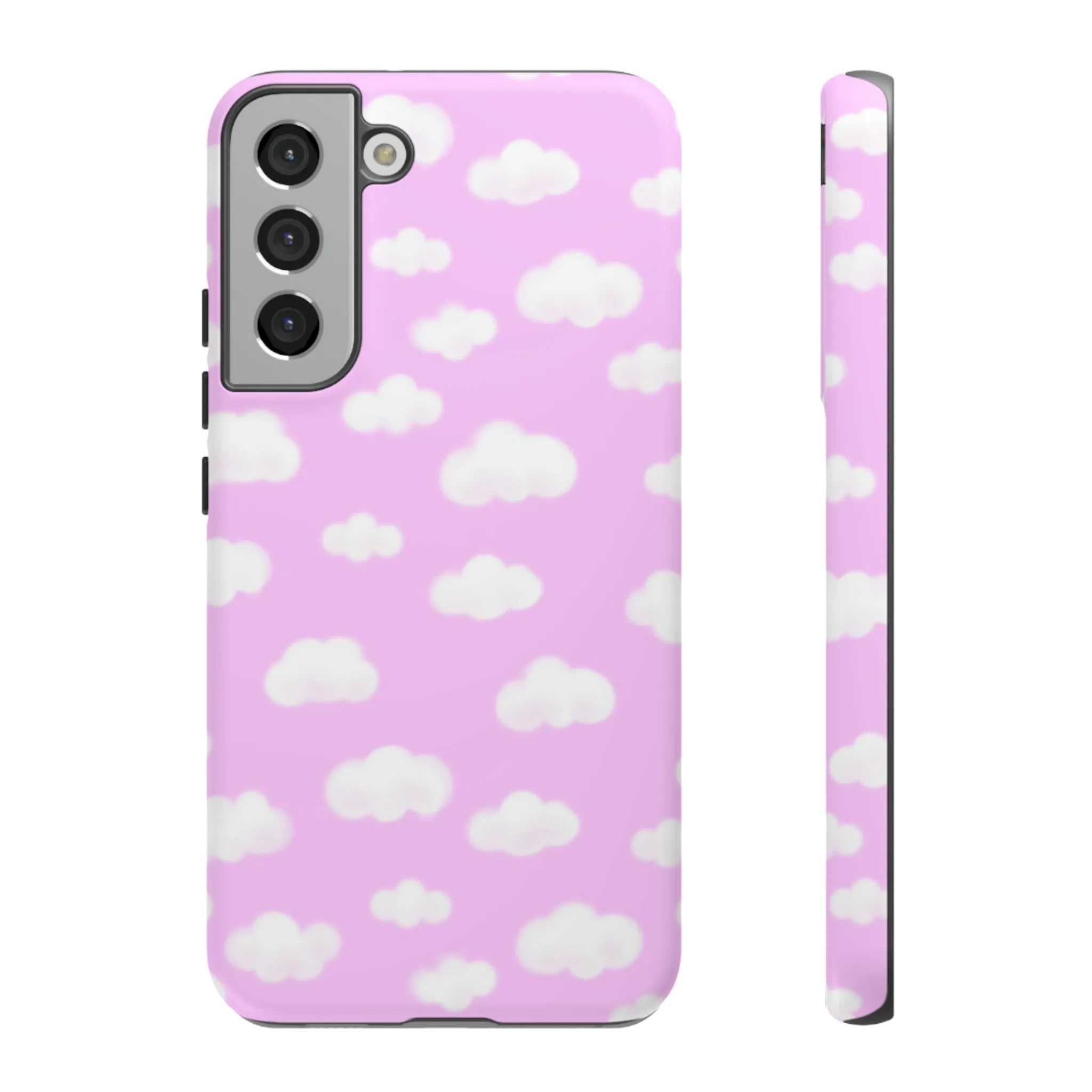 Dreamy Clouds Tough Phone Case (Taffy Pink)