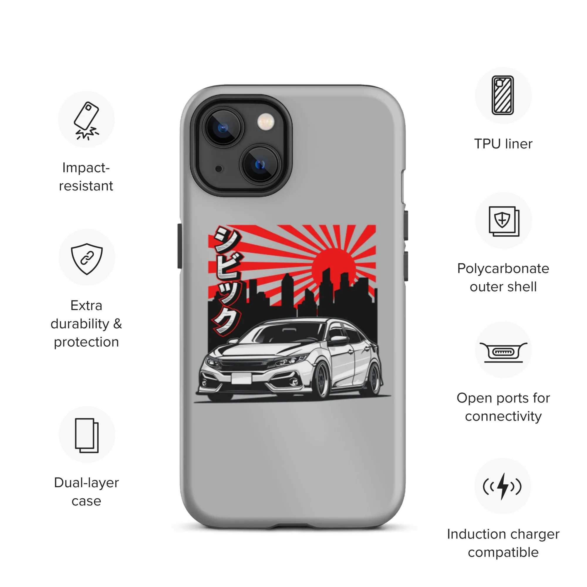 FK8 Sunrise Premium Car Culture iPhone Case