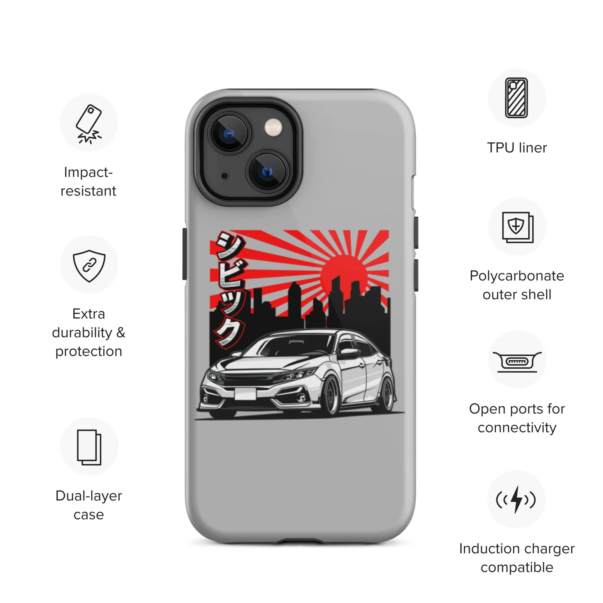 FK8 Sunrise Premium Car Culture iPhone Case