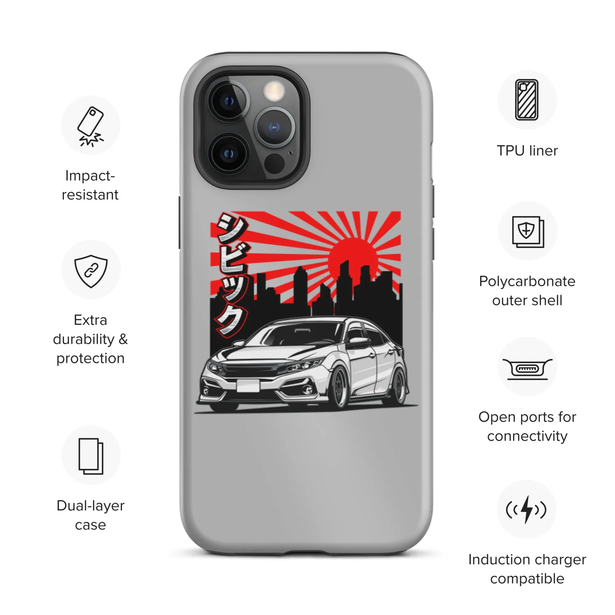 FK8 Sunrise Premium Car Culture iPhone Case