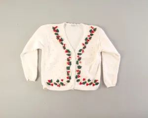 Floral V-Line-Small Christmas Sweater