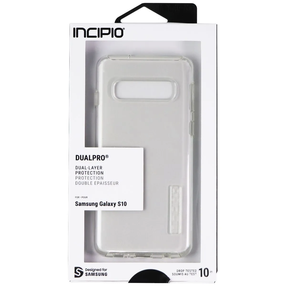 Incipio DualPro Dual-Layer Case for Samsung Galaxy S10 - Clear/Clear