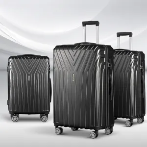 Lightweight 3pc Hard Shell TSA Luggage Set | Wanderlite