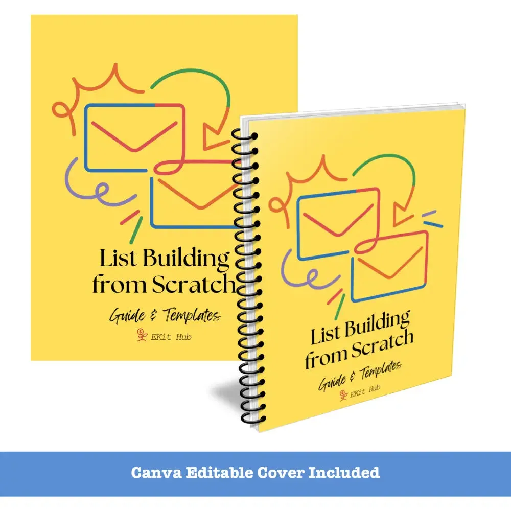 List Building from Scratch Worksheets, Checklists and Guide