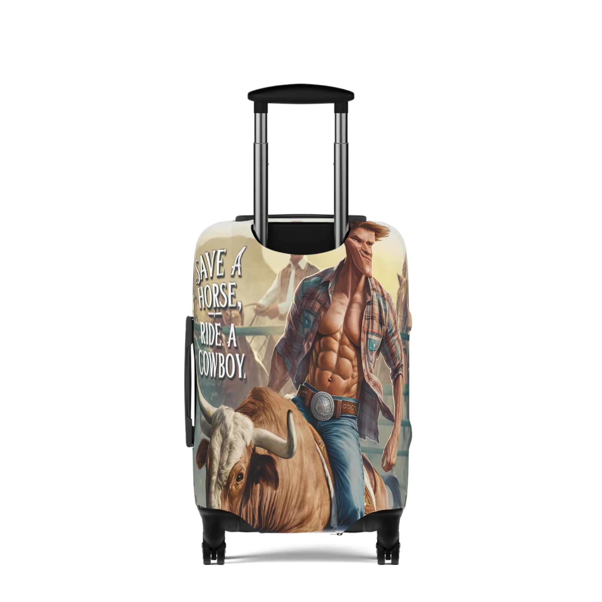 Luggage Cover, Country and Western, Save a  Horse Ride a Cowboy, awd-1681