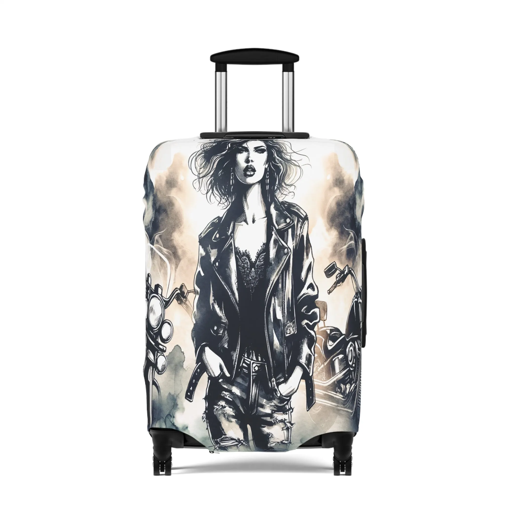 Luggage Cover, Girl Motorbike, awd-1737