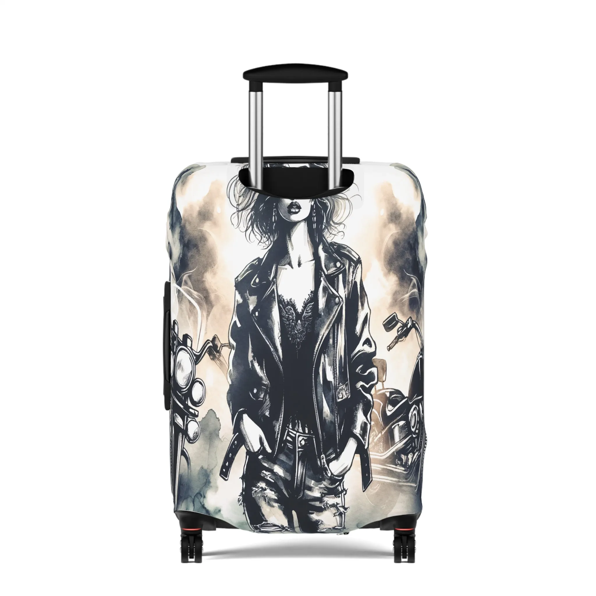 Luggage Cover, Girl Motorbike, awd-1737