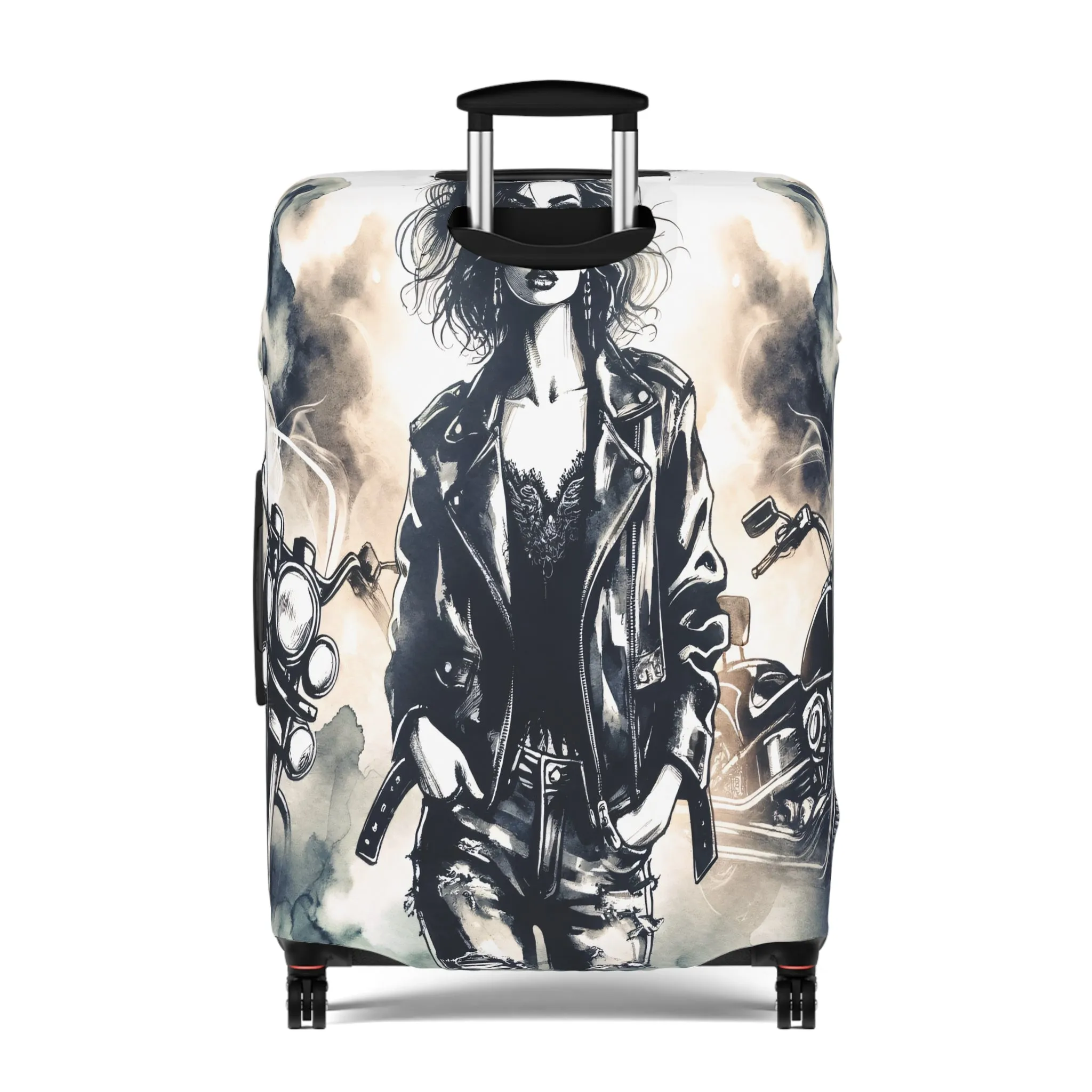 Luggage Cover, Girl Motorbike, awd-1737