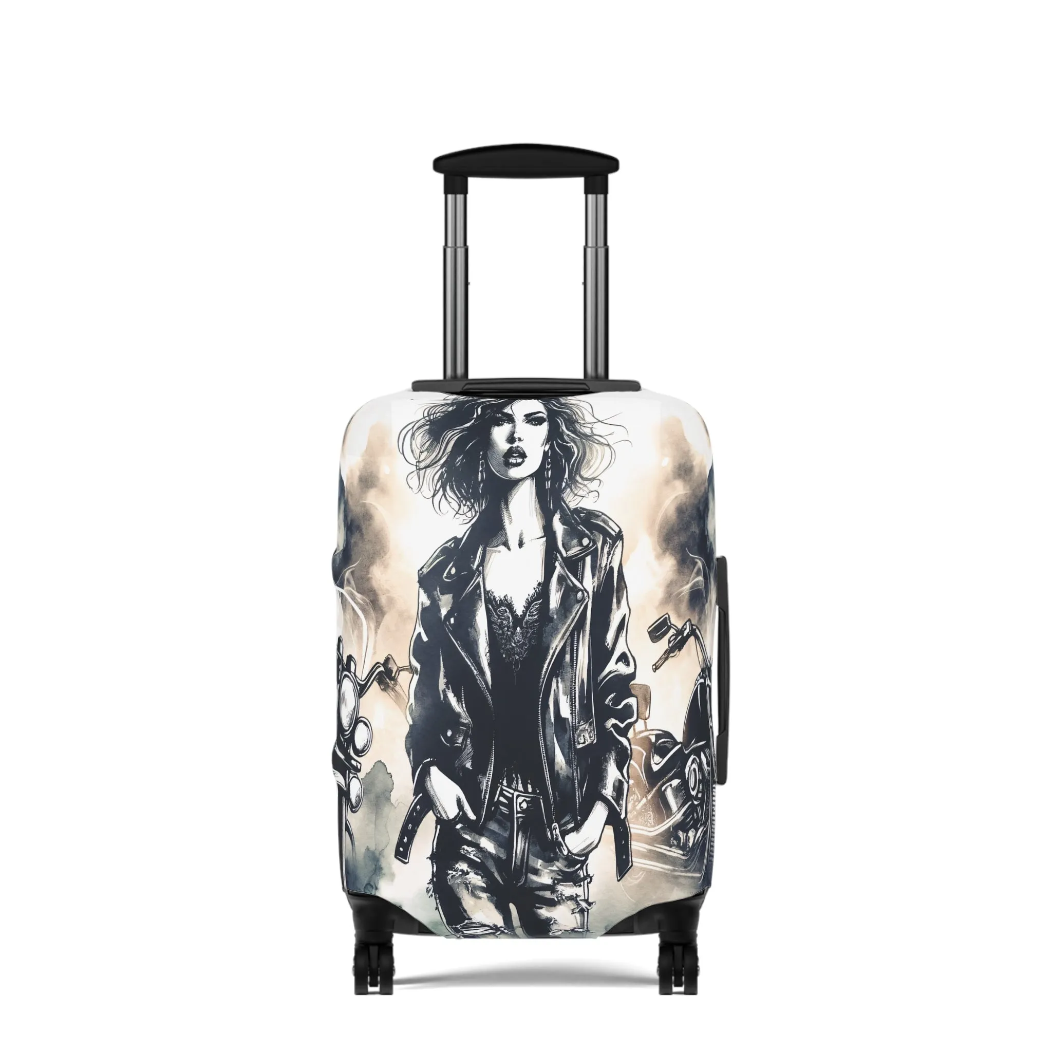 Luggage Cover, Girl Motorbike, awd-1737