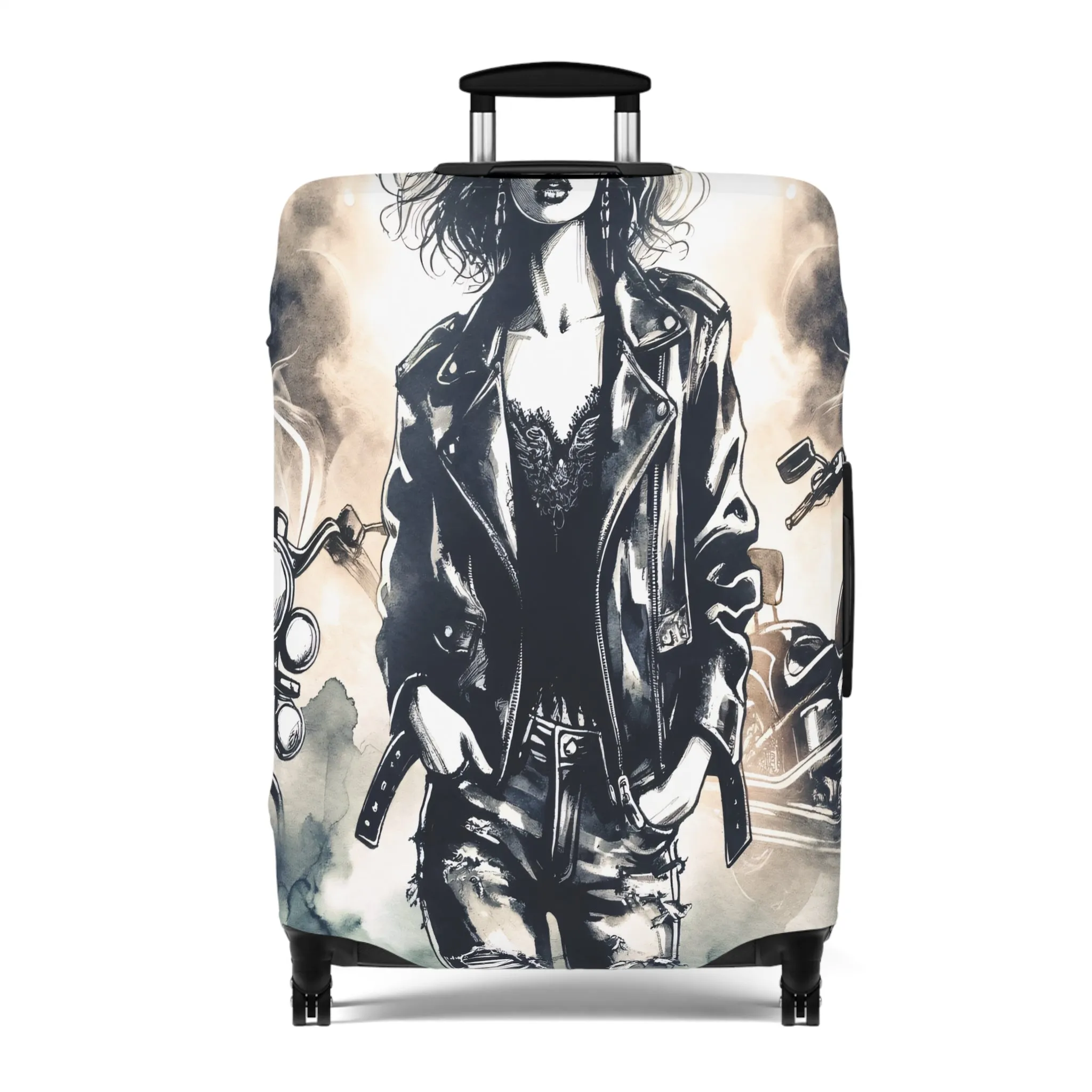 Luggage Cover, Girl Motorbike, awd-1737