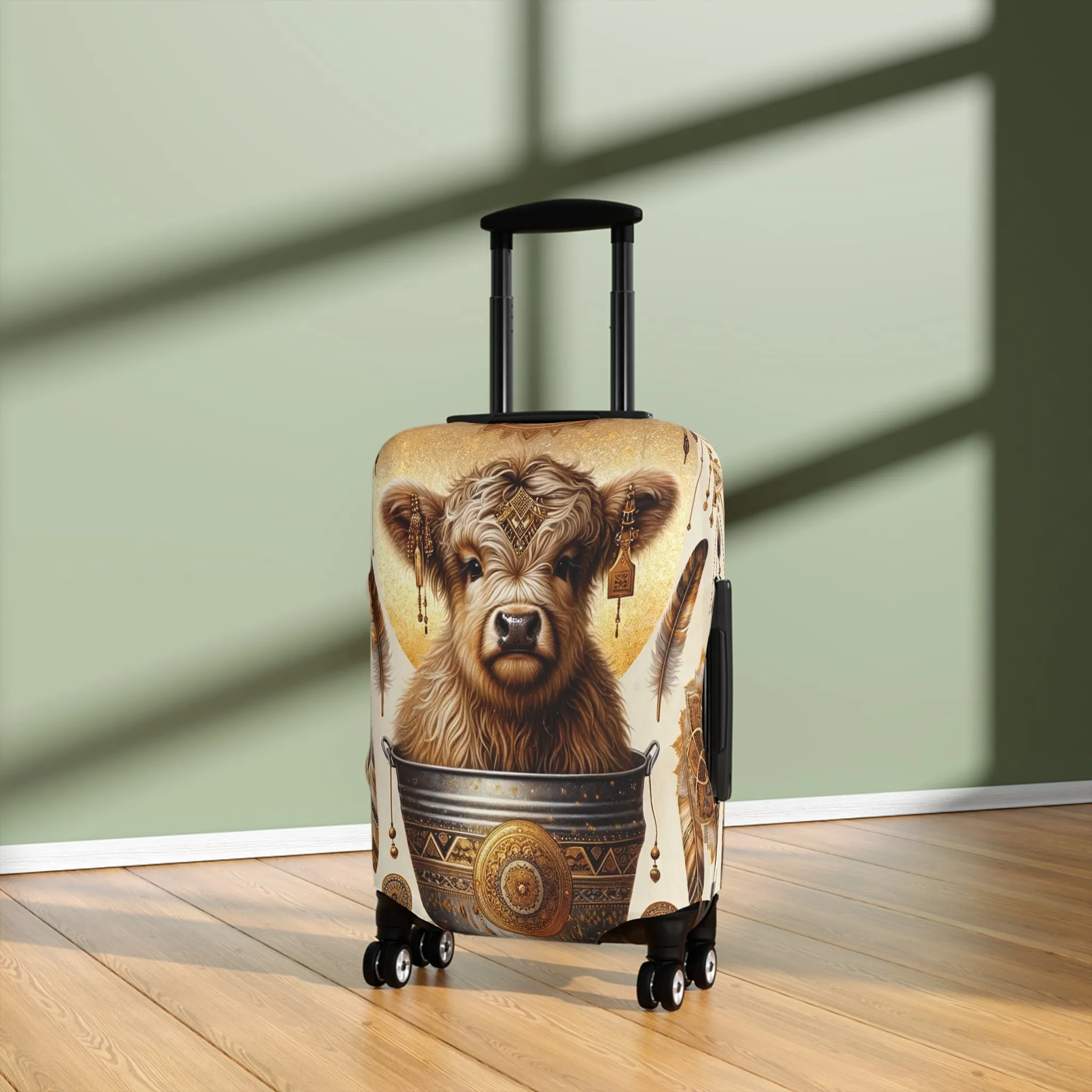 Luggage Cover, Highland Cow, awd-705