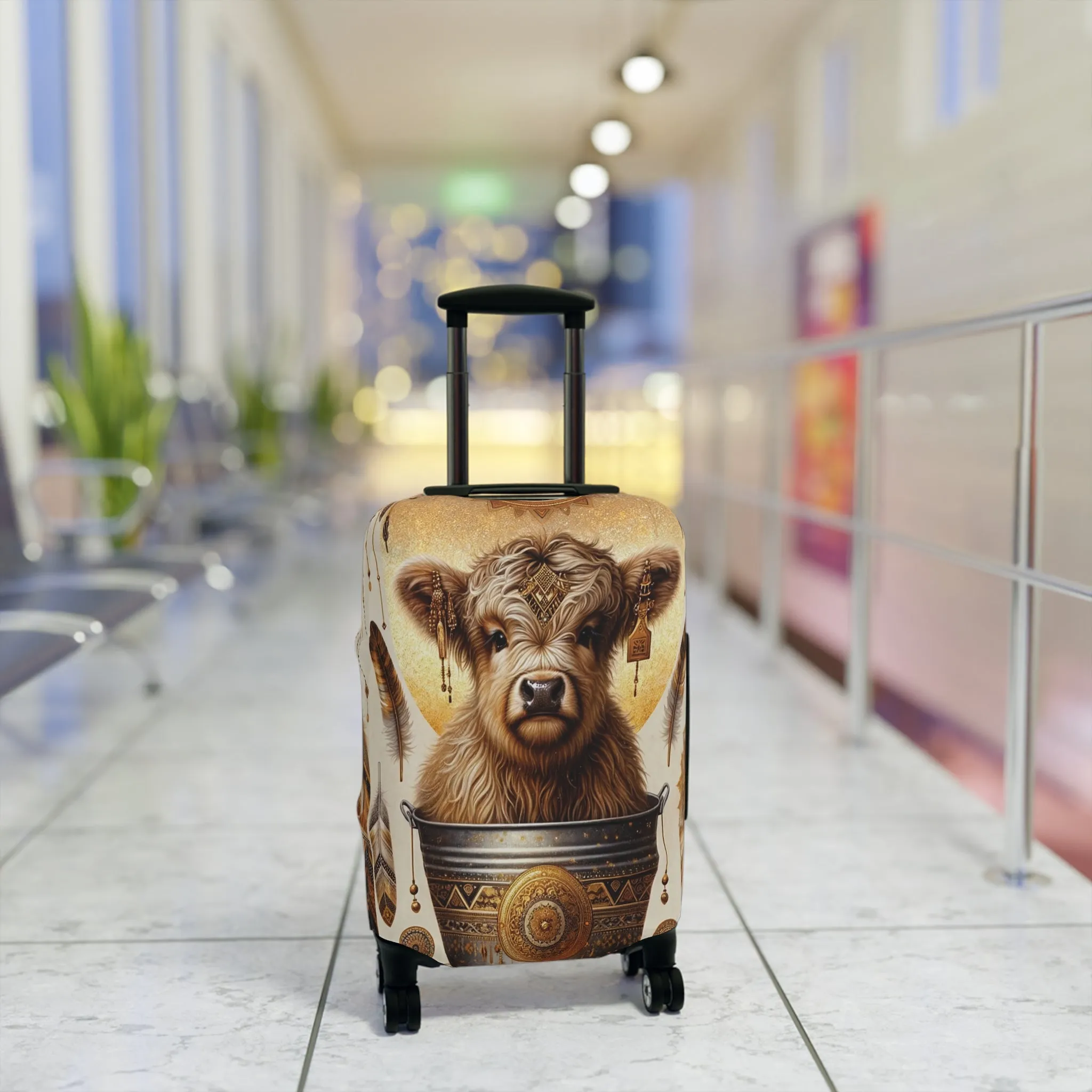 Luggage Cover, Highland Cow, awd-705