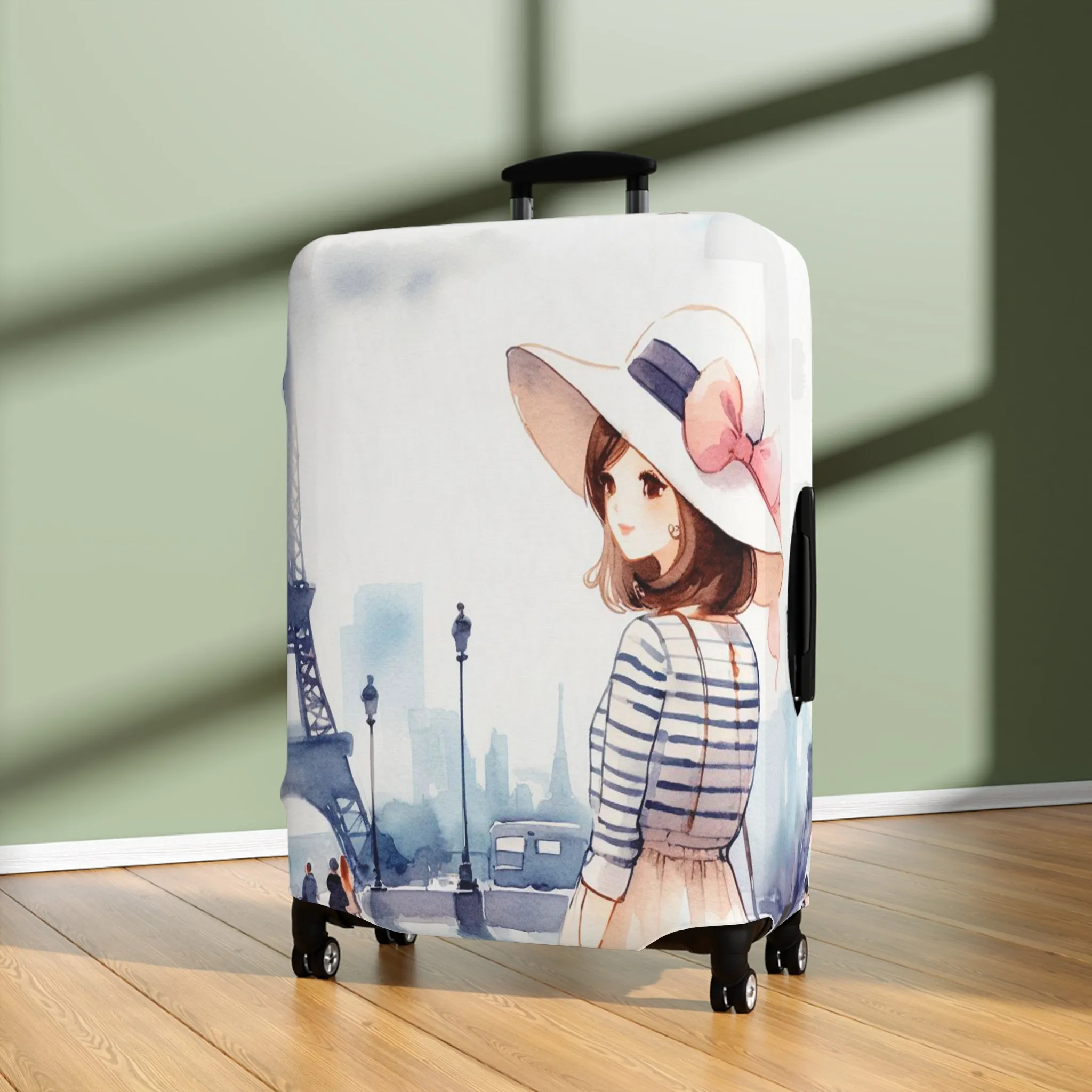 Luggage Cover, Just a Girl Who loves Travelling, awd-2105