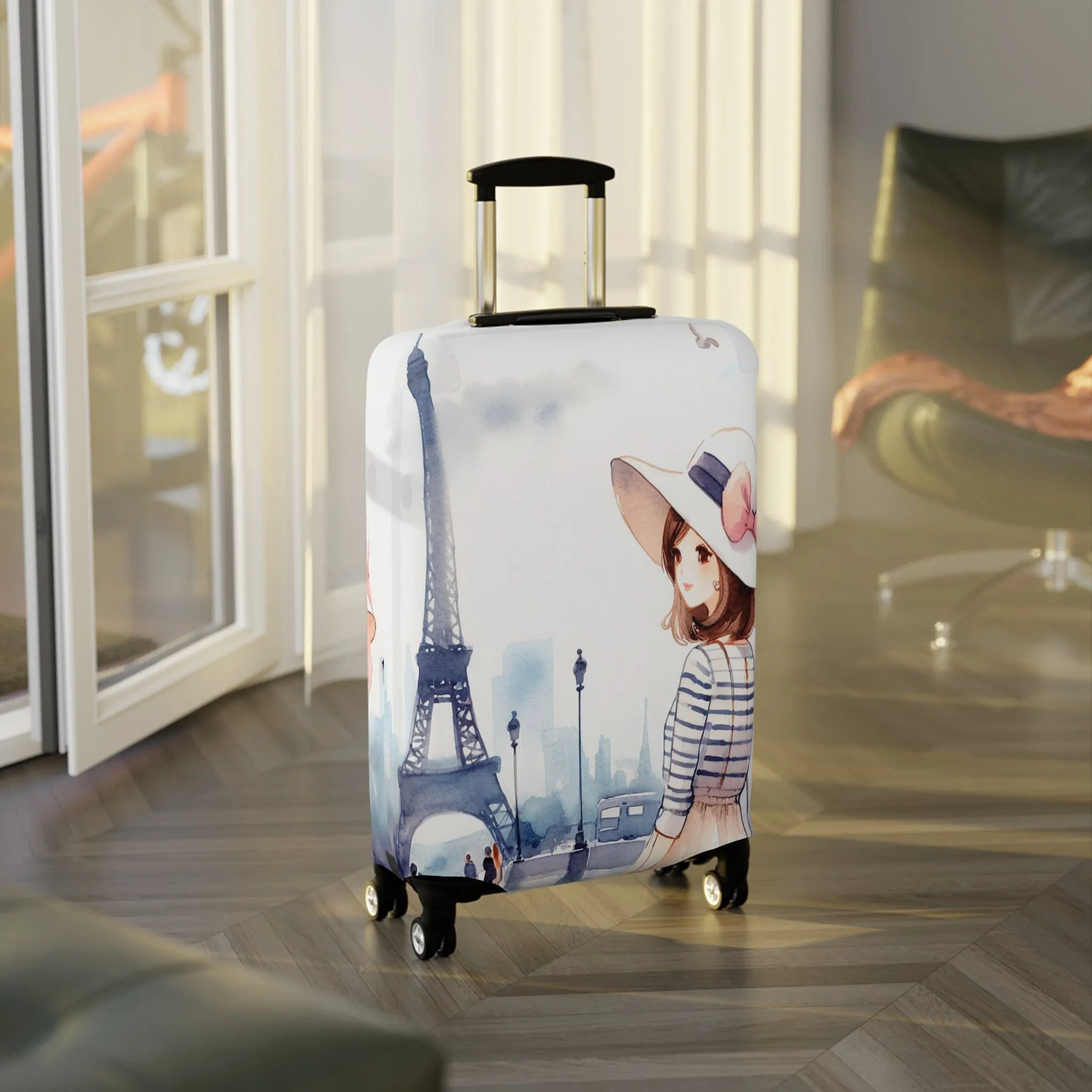 Luggage Cover, Just a Girl Who loves Travelling, awd-2105