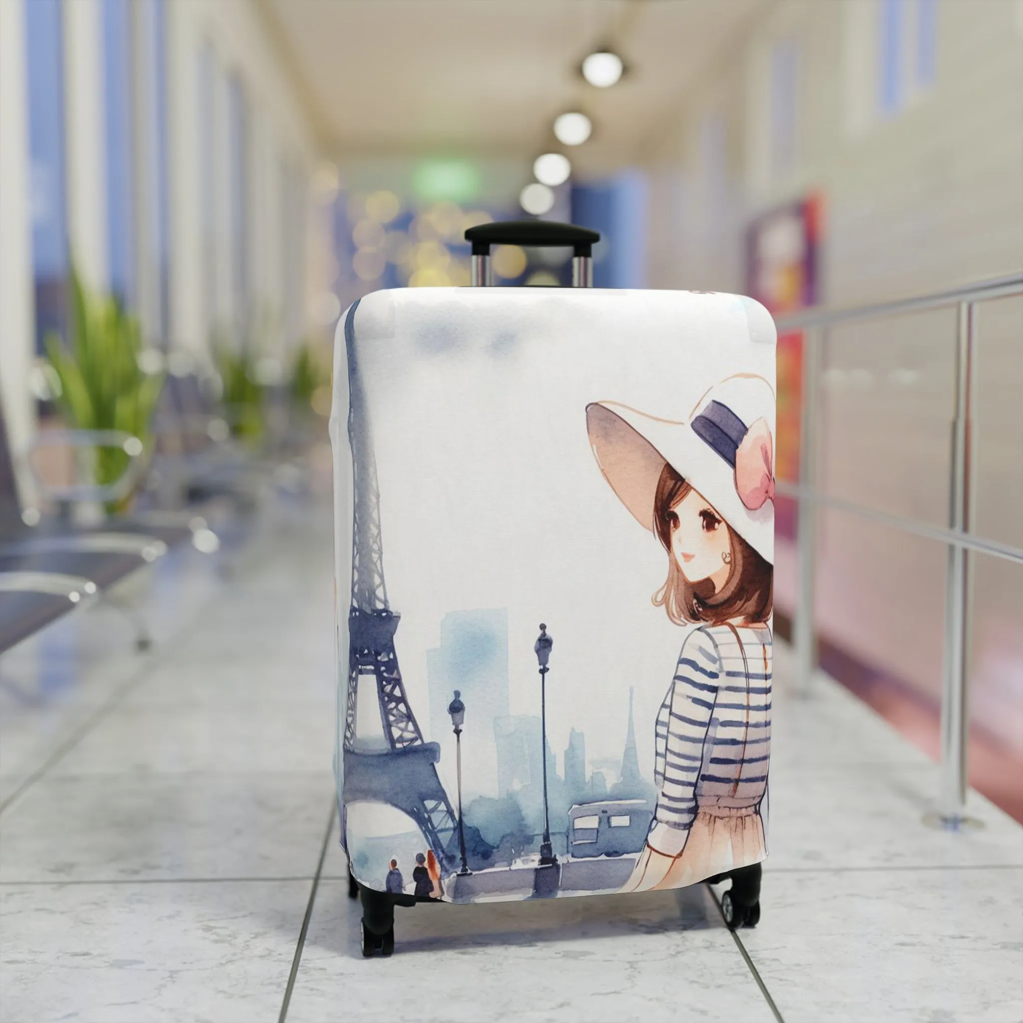 Luggage Cover, Just a Girl Who loves Travelling, awd-2105