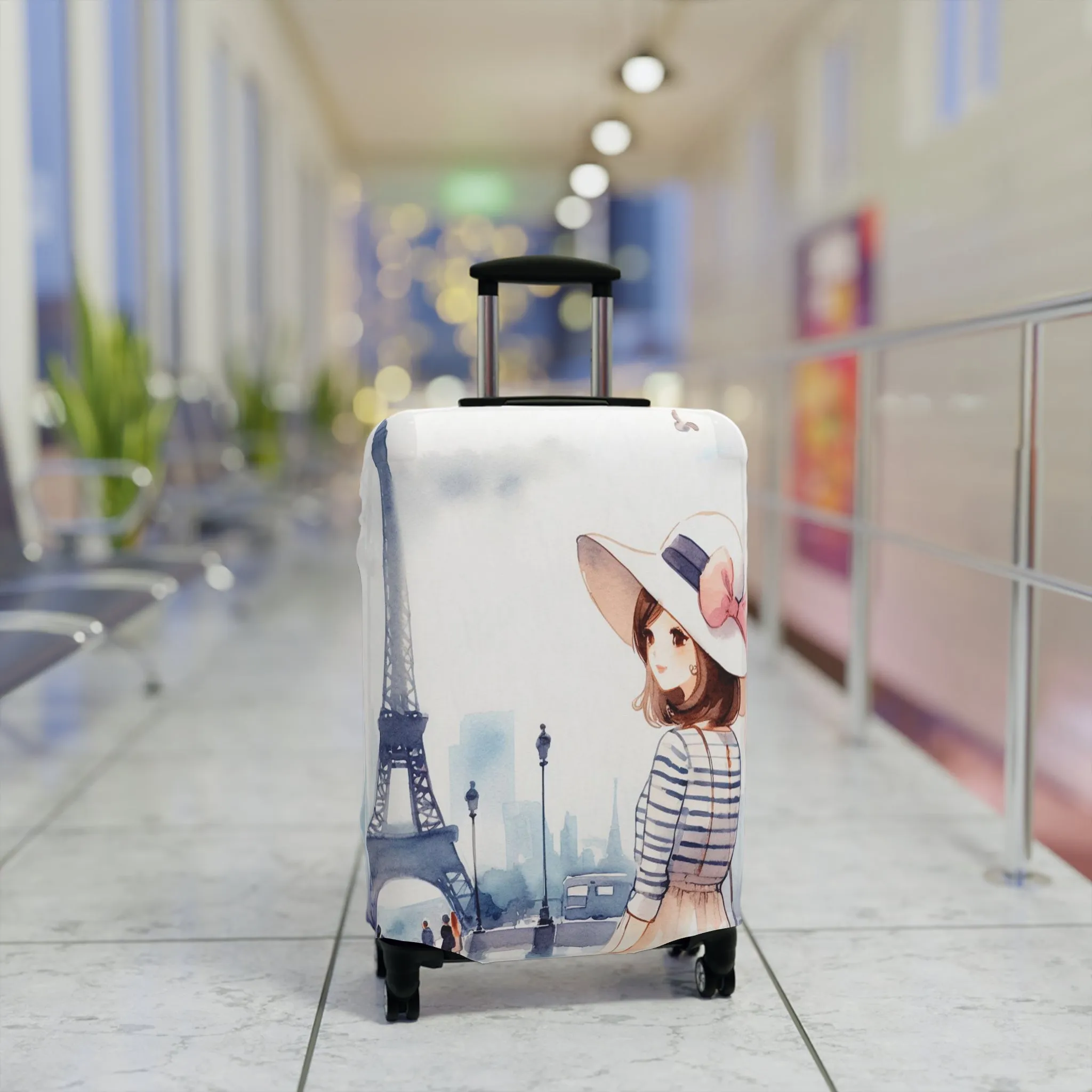 Luggage Cover, Just a Girl Who loves Travelling, awd-2105