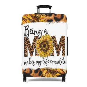 Luggage Cover, Sunflowers, Being a Mom makes my life complete, awd-1745