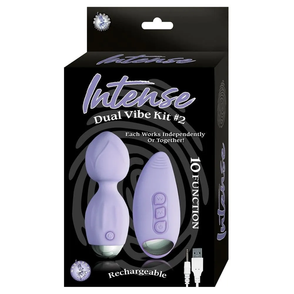 Nasstoys Intense Dual Vibe Kit 2 Purple 3.5in