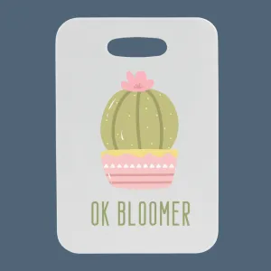 Ok Bloomer | Cactus Themed Customizable Luggage Tag | Bag Tag