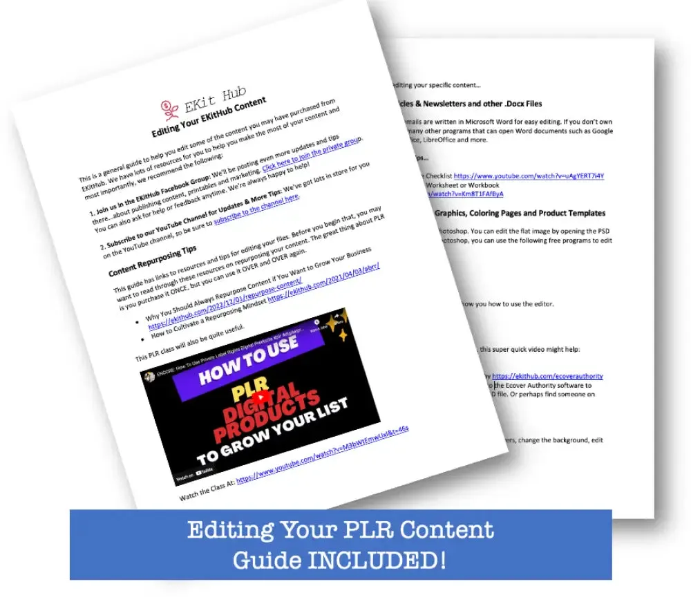 Online Challenge Templates    Guide with PLR Rights