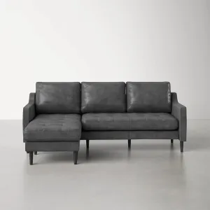 Pacific 4 Seater Leather L Shape Sofa for Living Room