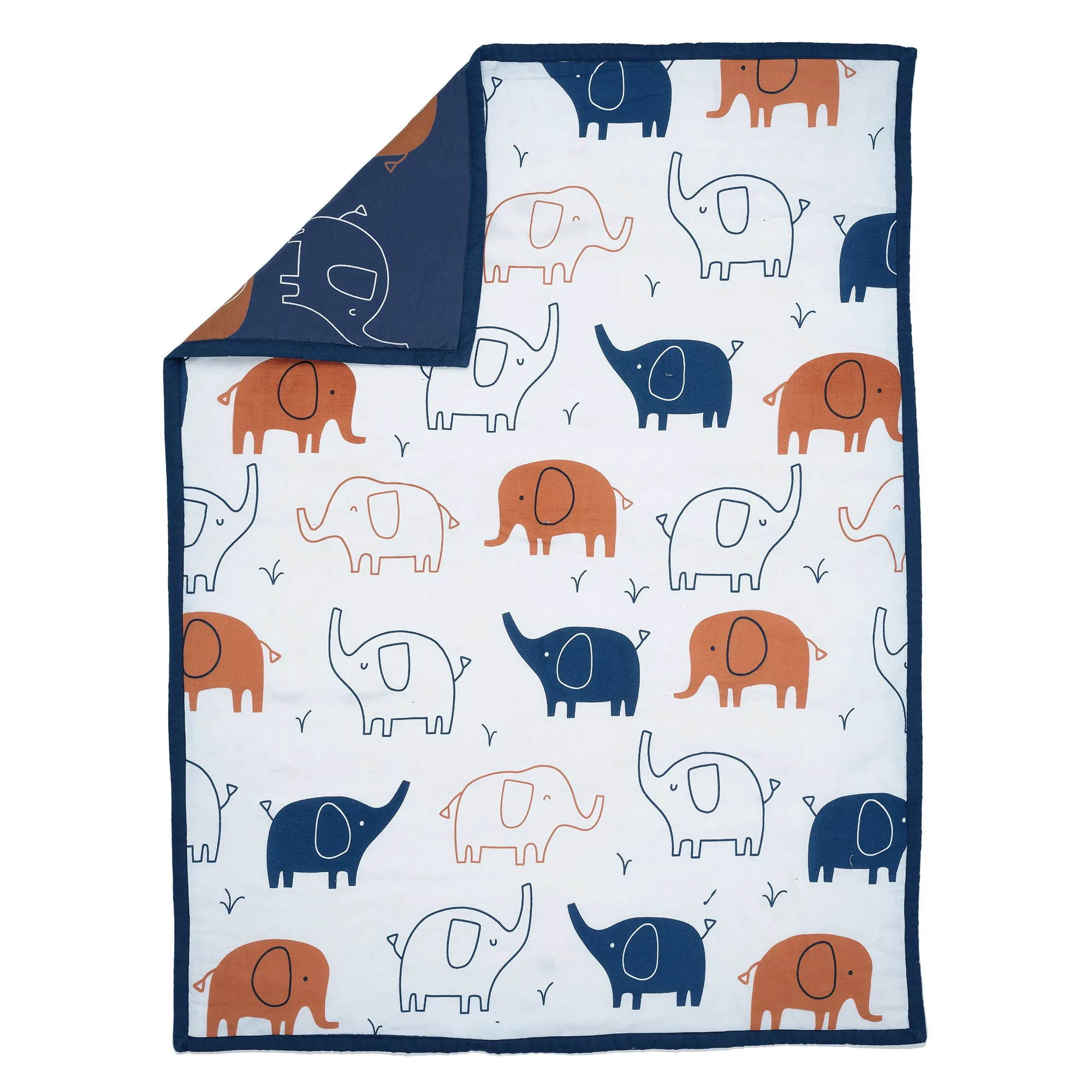 Playful Elephant 3-Piece Crib Bedding Set