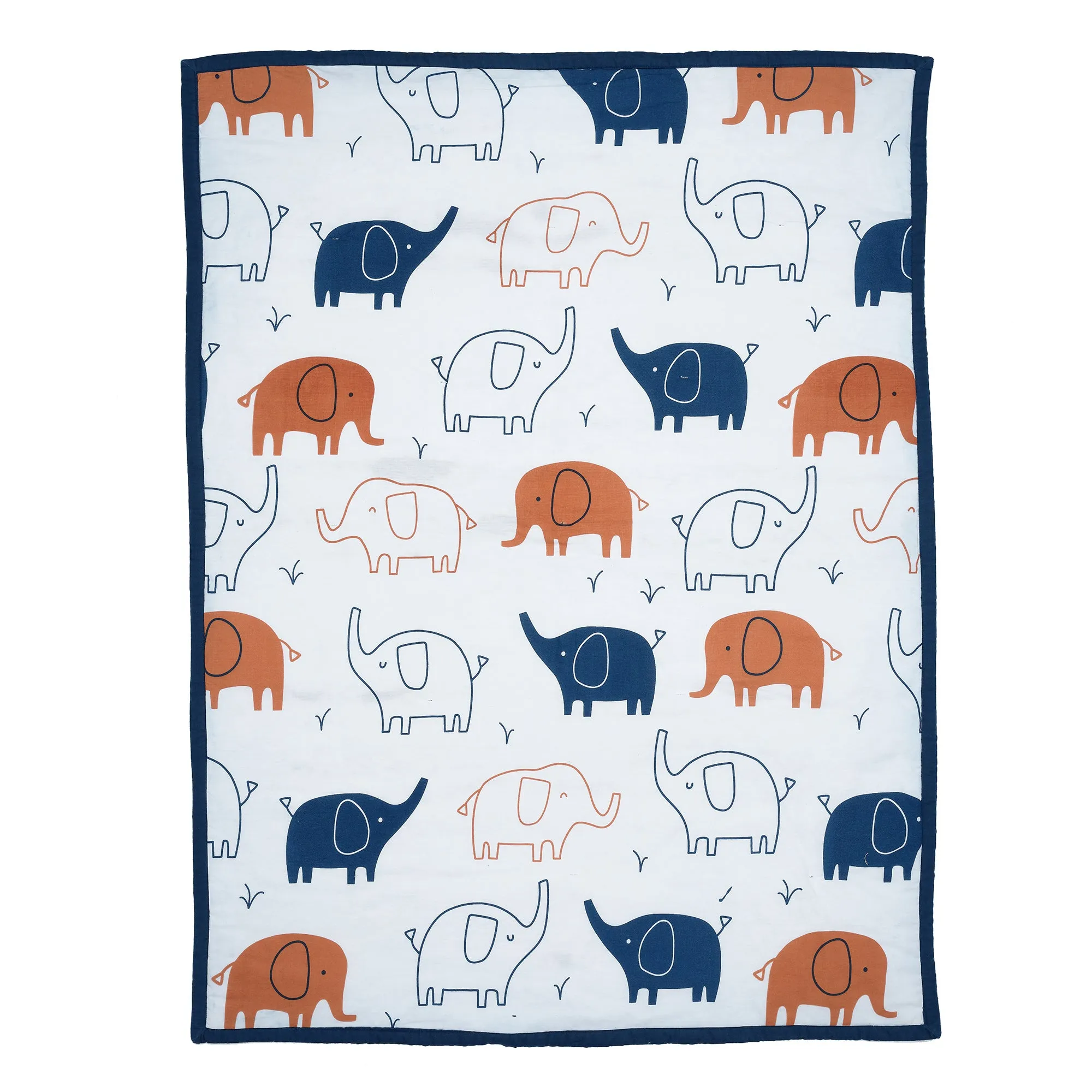 Playful Elephant 3-Piece Crib Bedding Set