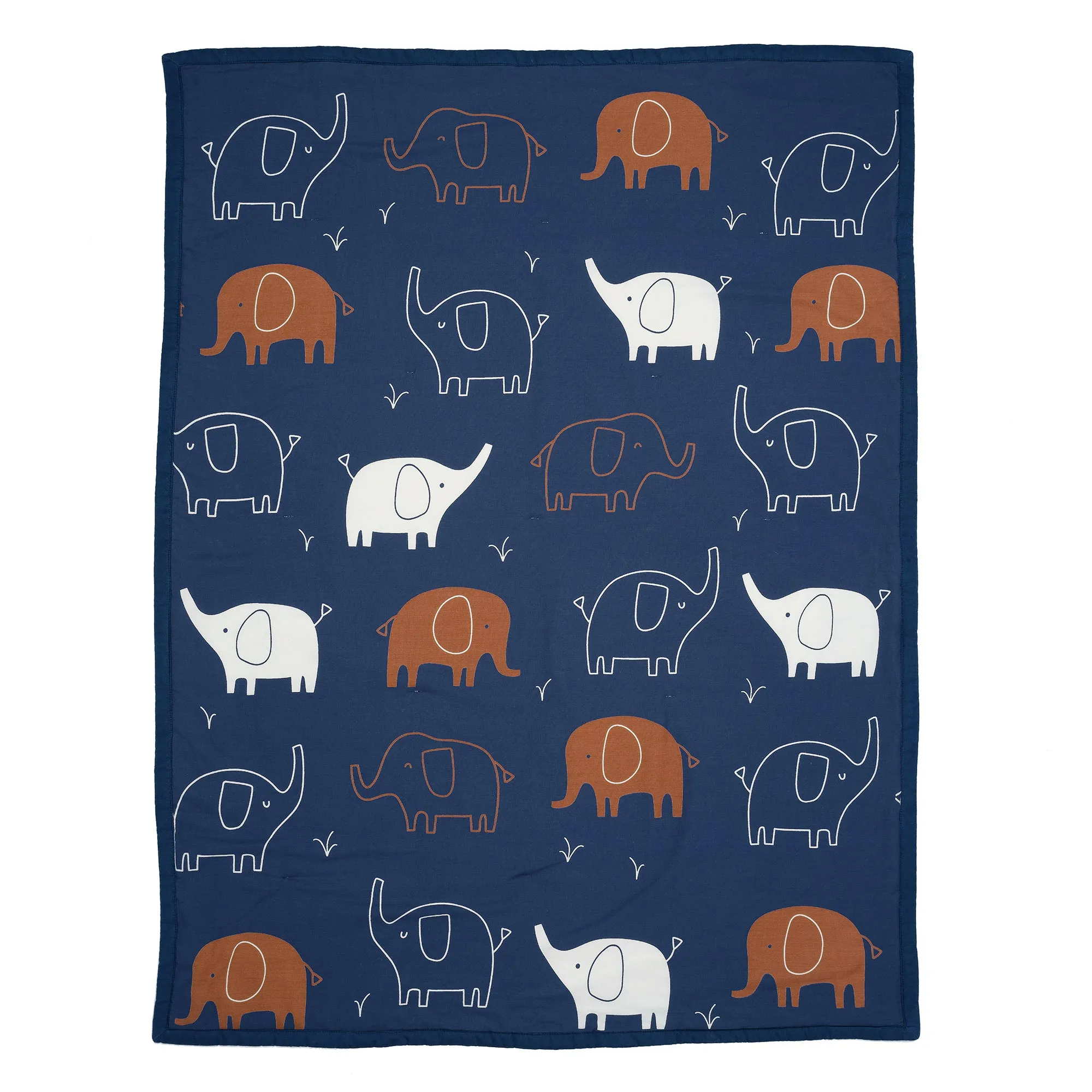 Playful Elephant 3-Piece Crib Bedding Set