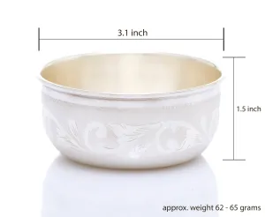 Pure Silver Fancy Design Katori/Bowl