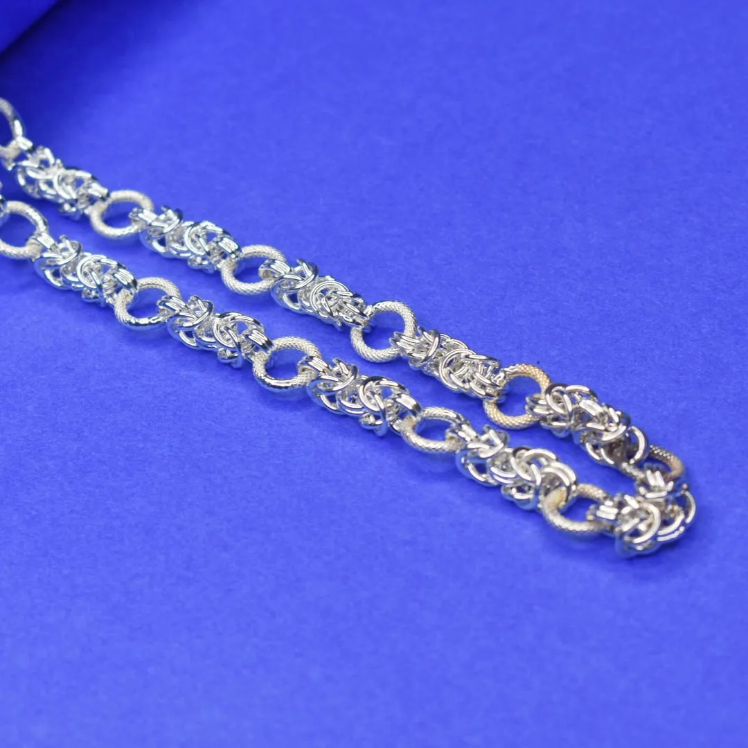 "Dapper Dudes: Elevate Your Style with a Pure Silver Super Hollow Chain for Men"