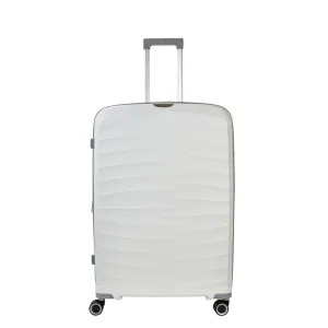 Rock Sunwave 79cm Large Expander Hardsided Luggage - White