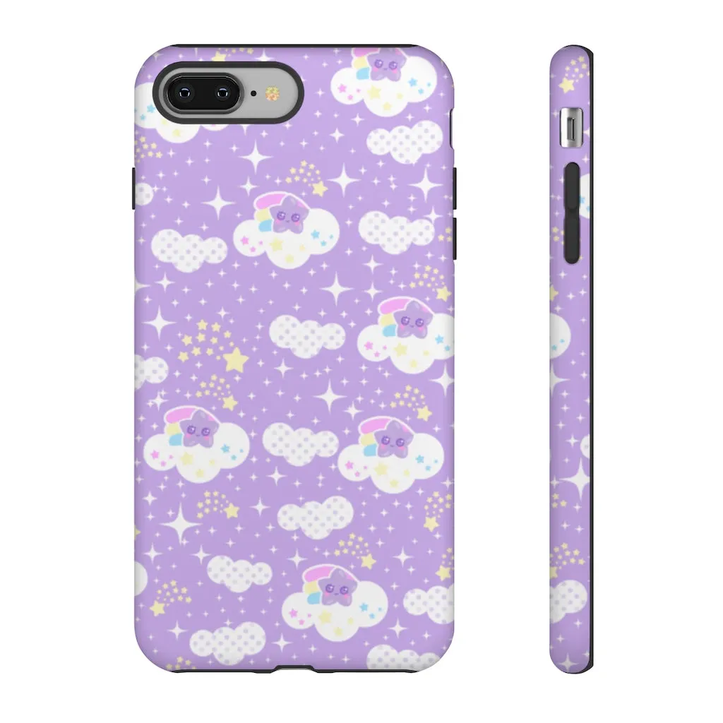 Shooting Star Clouds Purple Tough Phone Case