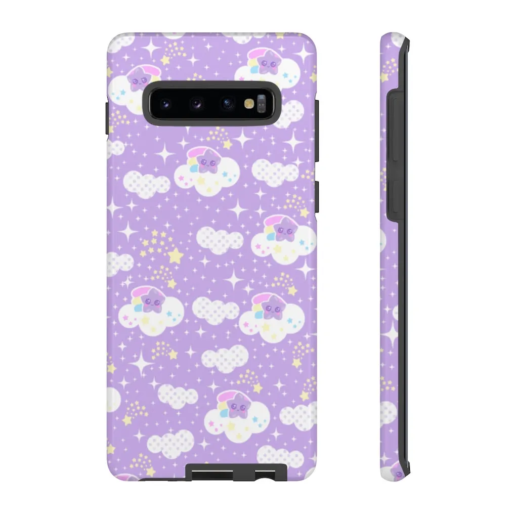 Shooting Star Clouds Purple Tough Phone Case