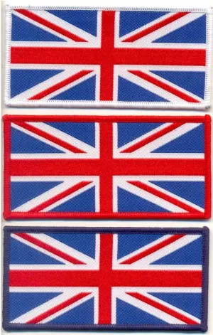 WOVEN UNION JACK IRON ON PATCH LARGE